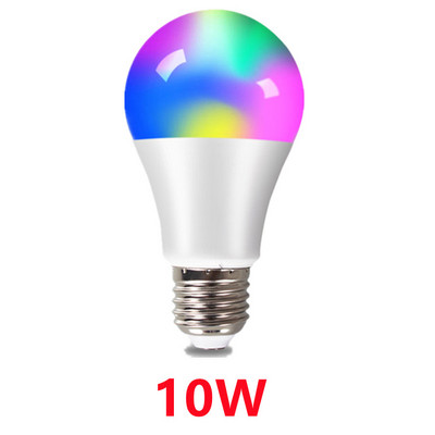 RGB E27 LED лампа Прожекторна крушка AC 85-265V Bombillas LED 4W 10W 15W IR дистанционно управление Led крушка Smart Led RGBW лампа Home Decor