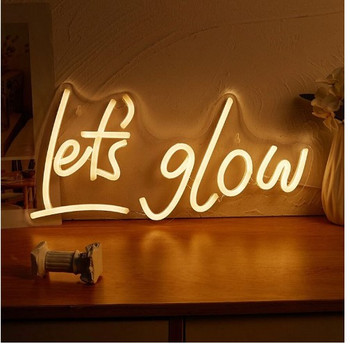 Νέα καινοτομία LED φωτεινή επιγραφή Νέον Δημιουργική διακόσμηση Λαμπτήρας νέον Δώρο για την επέτειο του Αγίου Βαλεντίνου Γάμου Δώρο Νυχτερινά φώτα διακόσμησης σπιτιού