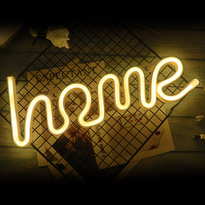 Újdonság LED-es neonreklámfény kreatív dekoráció neonlámpa esküvői Valentin-napi évfordulós ajándék lakberendezési éjszakai lámpák