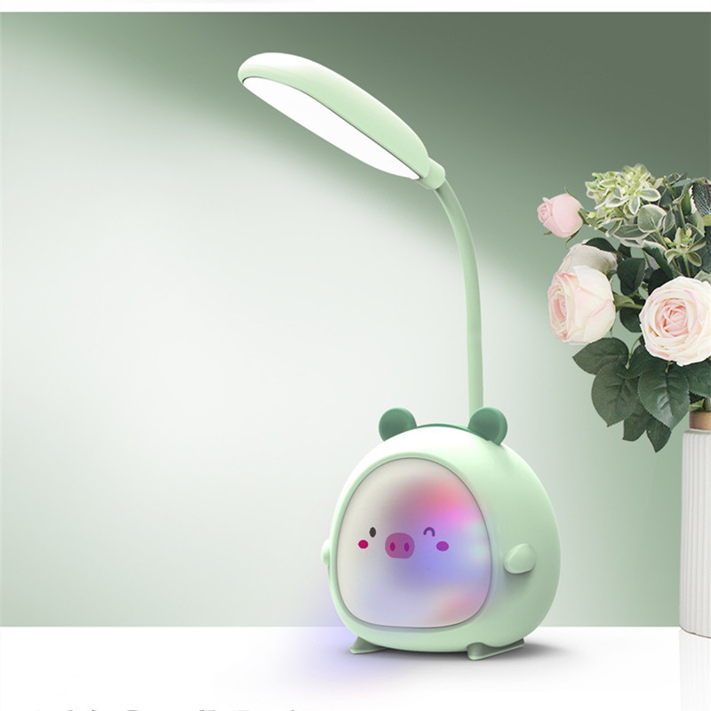 LED laualamp armas multikas LED kokkupandav valgusti lugemisvalgusti USB laadimisvärviline öövalgus, silmade kaitse, kaasaskantav laualamp