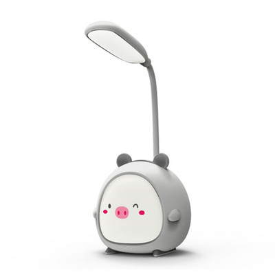 LED olvasólámpa hordozható LED aranyos rajzfilm asztali lámpa összecsukható fény Szemvédő asztali lámpa USB újratöltés színes éjszakai fény