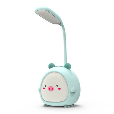 LED olvasólámpa hordozható LED aranyos rajzfilm asztali lámpa összecsukható fény Szemvédő asztali lámpa USB újratöltés színes éjszakai fény