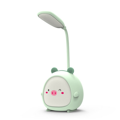 LED olvasólámpa hordozható LED aranyos rajzfilm asztali lámpa összecsukható fény Szemvédő asztali lámpa USB újratöltés színes éjszakai fény