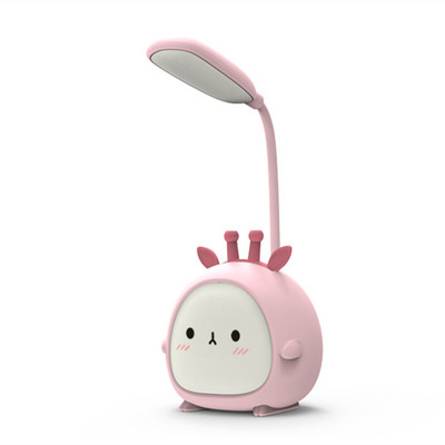 LED olvasólámpa hordozható LED aranyos rajzfilm asztali lámpa összecsukható fény Szemvédő asztali lámpa USB újratöltés színes éjszakai fény