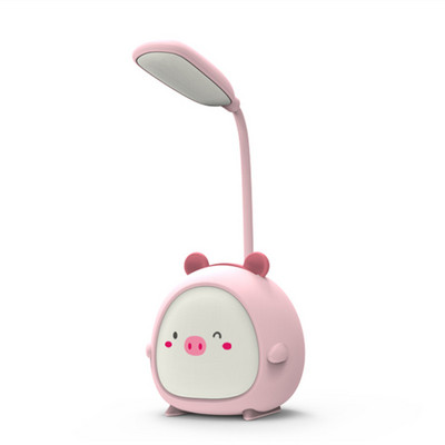 LED olvasólámpa hordozható LED aranyos rajzfilm asztali lámpa összecsukható fény Szemvédő asztali lámpa USB újratöltés színes éjszakai fény