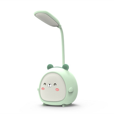 LED olvasólámpa hordozható LED aranyos rajzfilm asztali lámpa összecsukható fény Szemvédő asztali lámpa USB újratöltés színes éjszakai fény