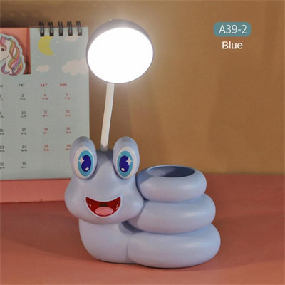 USB Επαναφορτιζόμενη λάμπα γραφείου Μελέτη Προστασία ματιών Ανάγνωση Νυχτερινό φως Στυλοθήκη Θήκη για στυλό Κοιτώνας Υπνοδωμάτιο Κρεβατοκάμαρα Σαλόνι Γραφείο