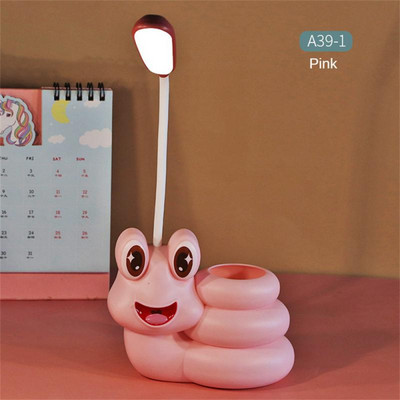 USB Επαναφορτιζόμενη λάμπα γραφείου Μελέτη Προστασία ματιών Ανάγνωση Νυχτερινό φως Στυλοθήκη Θήκη για στυλό Κοιτώνας Υπνοδωμάτιο Κρεβατοκάμαρα Σαλόνι Γραφείο