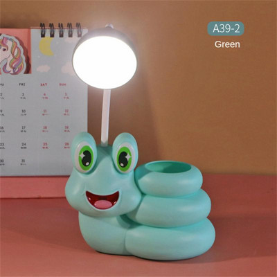 USB Επαναφορτιζόμενη λάμπα γραφείου Μελέτη Προστασία ματιών Ανάγνωση Νυχτερινό φως Στυλοθήκη Θήκη για στυλό Κοιτώνας Υπνοδωμάτιο Κρεβατοκάμαρα Σαλόνι Γραφείο