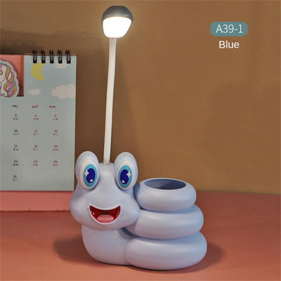 USB Επαναφορτιζόμενη λάμπα γραφείου Μελέτη Προστασία ματιών Ανάγνωση Νυχτερινό φως Στυλοθήκη Θήκη για στυλό Κοιτώνας Υπνοδωμάτιο Κρεβατοκάμαρα Σαλόνι Γραφείο