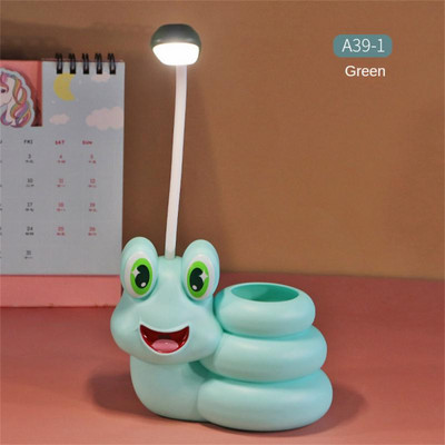 USB Επαναφορτιζόμενη λάμπα γραφείου Μελέτη Προστασία ματιών Ανάγνωση Νυχτερινό φως Στυλοθήκη Θήκη για στυλό Κοιτώνας Υπνοδωμάτιο Κρεβατοκάμαρα Σαλόνι Γραφείο