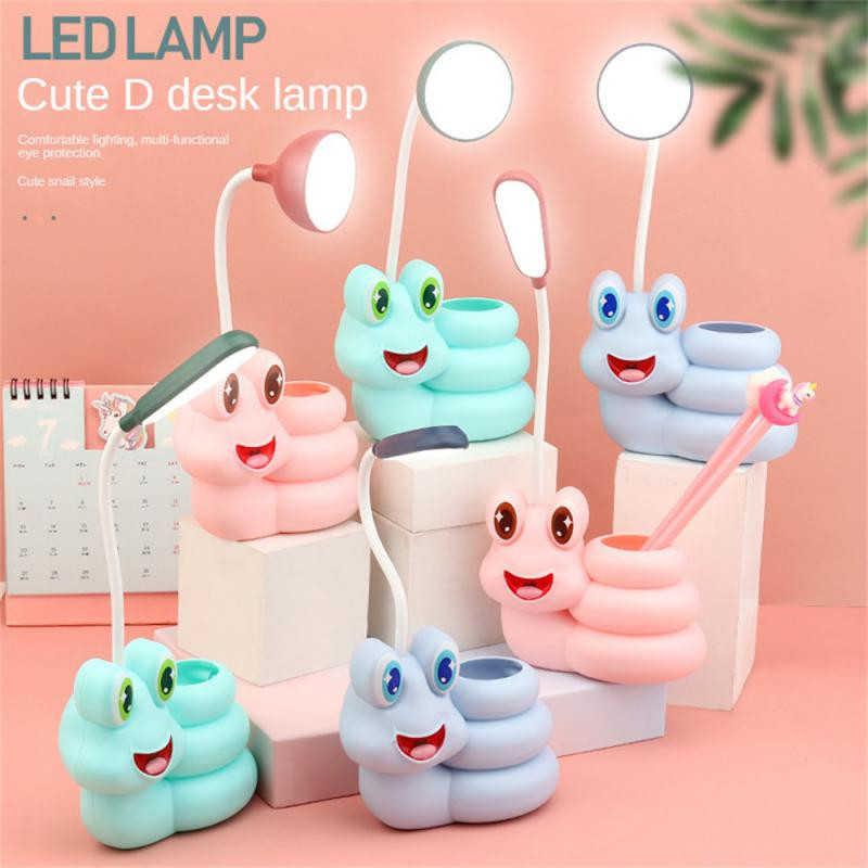 Lampă de birou reîncărcabilă prin USB Studiu Protecția ochilor Lectură Lumină de noapte Suport stilou Dormitor Dormitor Noptiera Sufragerie Birou