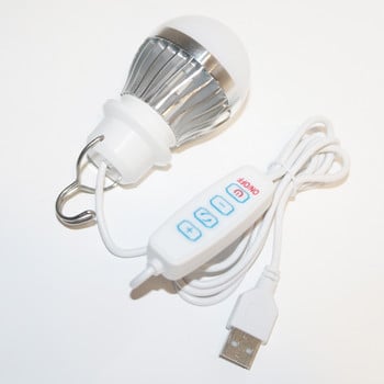 USB къмпинг LED Iight Plug лампа Мини нощна лампа Компютър Мобилно захранване Зареждане Малки лампи за книги 5V Настолно осветление