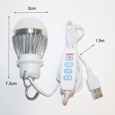 USB Camping LED Iight Plug Λάμπα Mini Night Light Υπολογιστής Φόρτισης τροφοδοσίας κινητού Μικρές λάμπες βιβλίων Φωτισμός γραφείου 5V