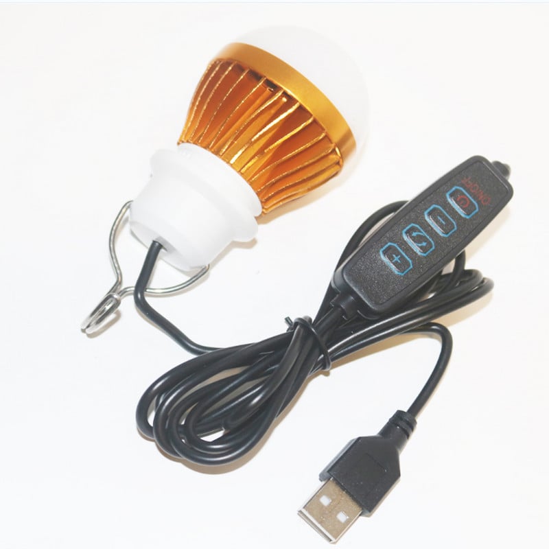 USB Camping LED Iight Plug Lamp Mini Night Light Computer Mobile Power Incarcare Small Book Lamps 5V Desktop Iluminat