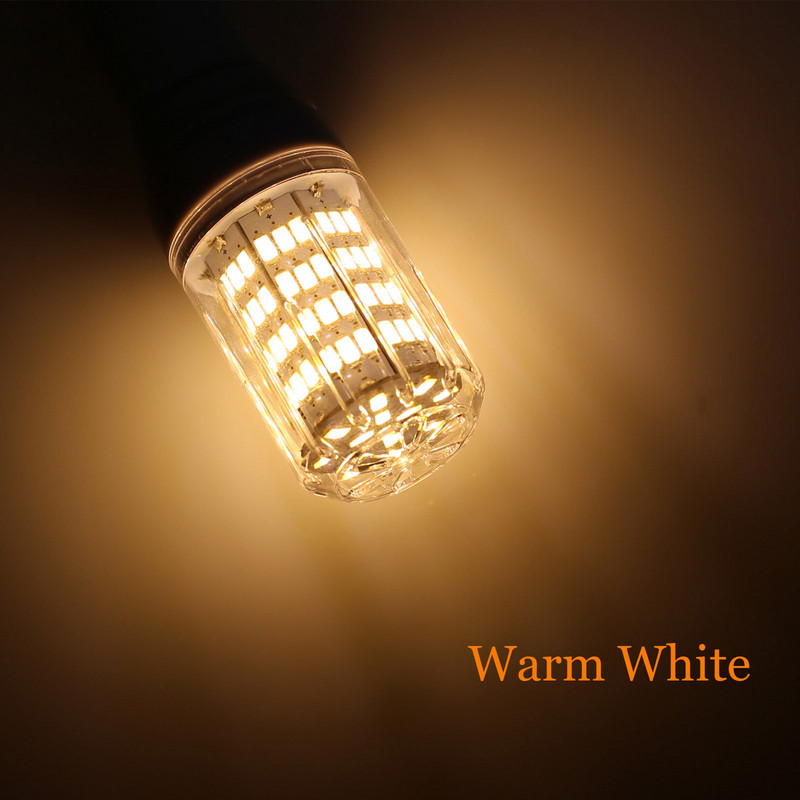 Led lemputė E27 E14 E12 E26 5730 SMD 110V 220V DC 12V 24V 27LED 7W Led žvakių lemputė Kukurūzų lempa liustra energiją taupančios šviesos lempos