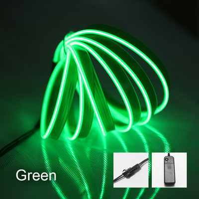 Neoninės šviesos ženklas 3V El viela po automobiliu Lankstus minkšto vamzdelio lyno žibintai RGB neoninės LED juostos korpusas Kalėdų dekoro vakarėlis, atsparus vandeniui