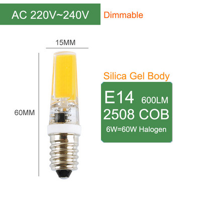 =(K)= 2db E14 LED hűtőszekrény izzó 2W hűtőlámpa AC220V izzó 2835 SMD kukorica lámpa fagyasztó varrógéphez Világítás