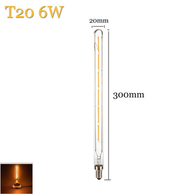 T20 E14 LED žiarovka s retro edisonovým vláknom 220V 240V 230V LED žiarovka s žiarovkou, nové osvetlenie, bytové dekorácie, teplá 2700K