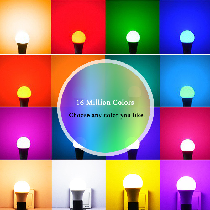 E27 RGBW RGBWW Bluetooth LED spuldzes gaismas 15W 110V 220V Lampada Maināma krāsaina RGB LED lampa ar Bluetooth APP vadību