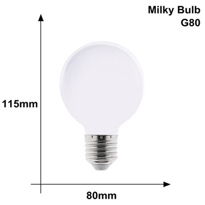 Tejfehér LED lámpa izzó E27 LED 220V 110V lámpák G80 G95 G125 izzó LED lámpa hideg fehér meleg fehér lakberendezési függőlámpa