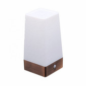 Lampă de masă cu senzor de mișcare, pătrată, fără fir PIR, lumină de noapte, hol, cameră activată, lămpi de iluminat, retro cu LED