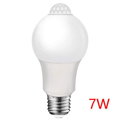 Becuri LED E27 9W 12W 15W 18W Lampă PIR cu senzor de mișcare AC 110V 220V Becuri cu economisire a energiei Auto Smart Infraroșu Corp Lumină de siguranță de noapte
