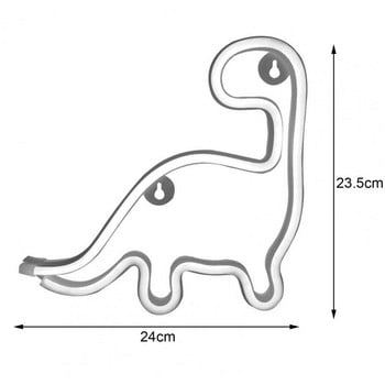 Πρακτικό φως νέον που τραβάει τα βλέμματα διακόσμηση δωματίου Φιλικό προς το περιβάλλον Φως νυχτερινό φως LED Neon σε σχήμα δεινοσαύρων