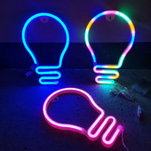 Bec LED în formă E27 Semn cu lumină neon Decor pentru petrecere de nuntă Lampada suspendată de Crăciun Decor de naștere Lampă de noapte Cadou de Crăciun