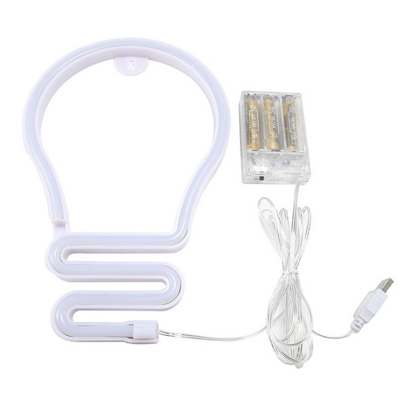 Bec LED în formă E27 Semn cu lumină neon Decor pentru petrecere de nuntă Lampada suspendată de Crăciun Decor de naștere Lampă de noapte Cadou de Crăciun