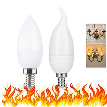 E14 E27 Candle Flame Lamp AC85-265V Creative Dynamic Flame Effect Light Bulb Коледна украса Светлини Atmosphere Lamp