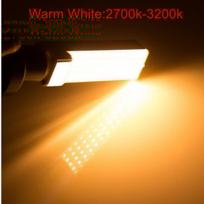 Becuri LED G24/E27 7W 9W 11W 13W 15W 18W LED Bec de porumb Lampă SMD 2835 Spot 180 grade AC85-265V Lumină orizontală