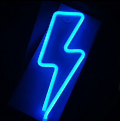 Led Neon fény Színes Villám Neon Reklám otthoni buliba Esküvői Dekoráció USB Neon Betűk Fények Karácsonyi ajándék neon lámpa