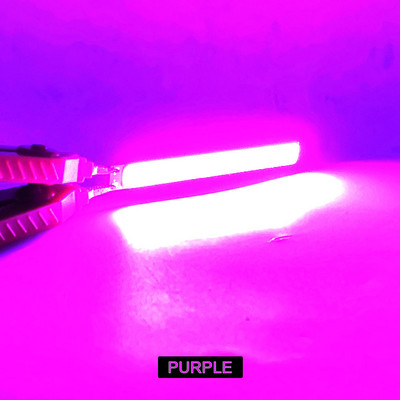 100mm LED COB szalag 10W 12V LED Világos sárga narancssárga lila rózsaszín hideg kék zöld piros színű LED izzó autó világítás dekor lámpákhoz