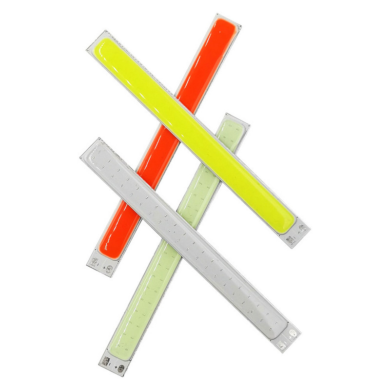 100mm LED COB szalag 10W 12V LED Világos sárga narancssárga lila rózsaszín hideg kék zöld piros színű LED izzó autó világítás dekor lámpákhoz