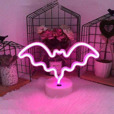 Neon Light Party LED Flamingo Színes Led Éjszakai Fény Karácsonyi Születésnapi Ajándék Esküvői Parti Falakasztó Dekor Neon Art Reklám