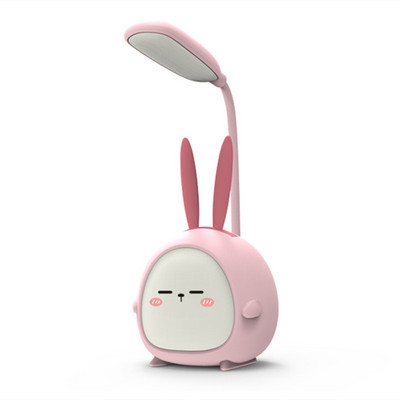 Värviline öövalgus LED-lugemisvalgusti silmade kaitsev armas koomiksilaualamp Kokkupandav kaasaskantav LED-valgusti USB laadimislaualamp