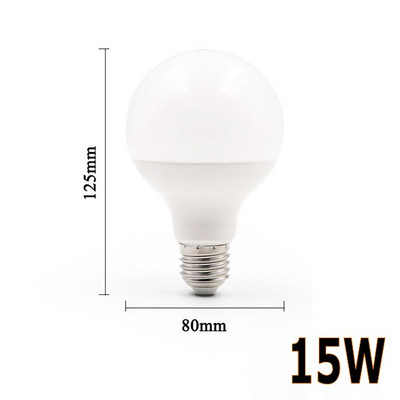 E27 LED lemputė 220V G70 G80 G95 rutulio formos LED lemputė 7W 15W 20W 30W Šviestuvų apšvietimas Energiją taupančios lempos Patalpų apšvietimui