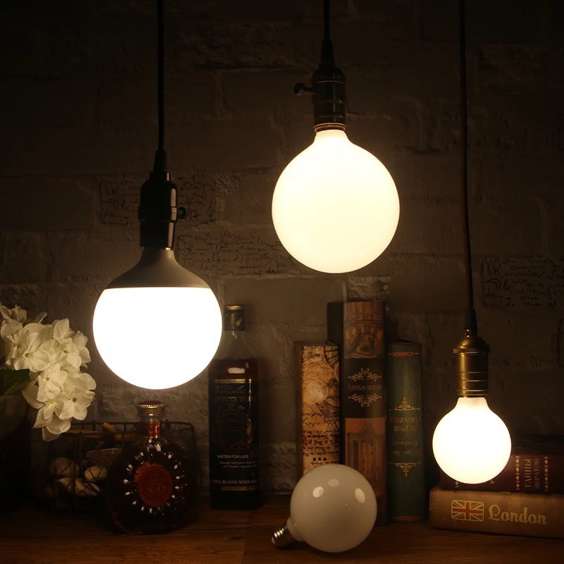 E27 LED lemputė 220V G70 G80 G95 rutulio formos LED lemputė 7W 15W 20W 30W Šviestuvų apšvietimas Energiją taupančios lempos Patalpų apšvietimui