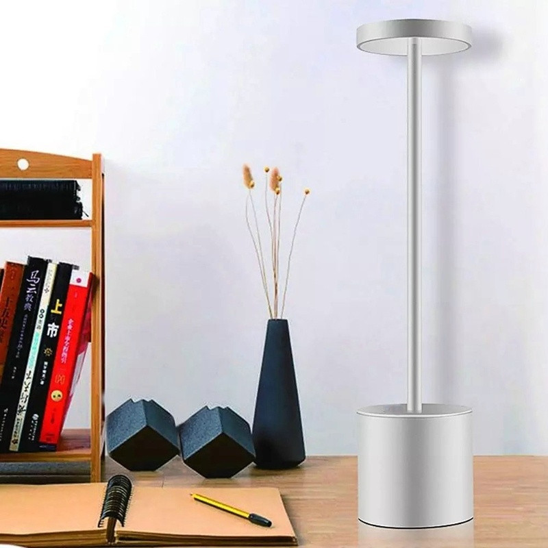 Lampă de masă portabilă, modernă, cu LED, dimmerabilă, pentru restaurant, cu acumulator reîncărcabil Usb, pentru sufrageria hotelului, bar