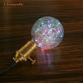 Grensk G95 LED Globe Bulb Διακοσμητικές λάμπες Fairy Christmas Bulbs Bird Design 50 LED String Light Inside E27 220V