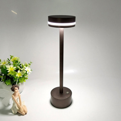 ΝΕΟ Επιτραπέζιο Φωτιστικό Μπαρ Ξενοδοχείου Ασύρματο Επιτραπέζιο Φωτιστικό LED Μεταλλικό Επιτραπέζιο Φωτιστικό USB Επαναφορτιζόμενο Φωτιστικό Νυχτερινής Φωτεινότητας για Εστιατόριο Υπνοδωμάτιο