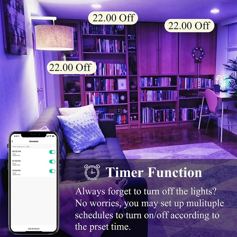HomeKit Smart LED Lights Izzó GU10 RGB+CW WiFi Spotlámpa szabályozható színes lámpa Cozylife APP Hangvezérlés Siri Alexa Google-hoz