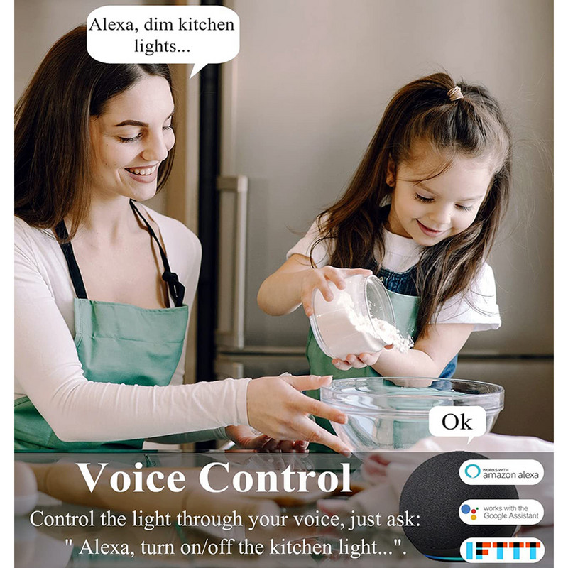 HomeKit Smart LED Lights Izzó GU10 RGB+CW WiFi Spotlámpa szabályozható színes lámpa Cozylife APP Hangvezérlés Siri Alexa Google-hoz