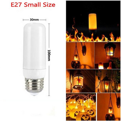 LED E27 E14 plamena žarulja požarna žarulja 4 načina rada žarulja kukuruza treperenje B22 LED svjetlo dinamički efekt plamena AC85V-265V 9W za kućnu rasvjetu