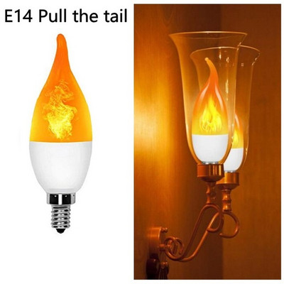 LED E27 E14 plamena žarulja požarna žarulja 4 načina rada žarulja kukuruza treperenje B22 LED svjetlo dinamički efekt plamena AC85V-265V 9W za kućnu rasvjetu