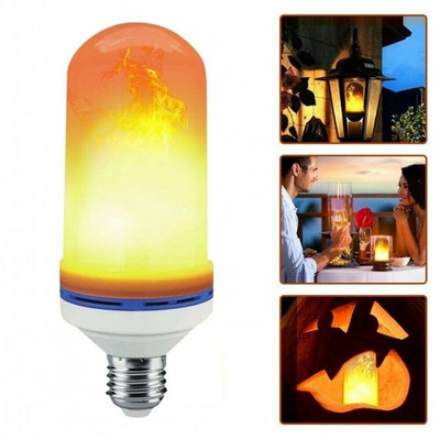 LED E27 E14 plamena žarulja požarna žarulja 4 načina rada žarulja kukuruza treperenje B22 LED svjetlo dinamički efekt plamena AC85V-265V 9W za kućnu rasvjetu