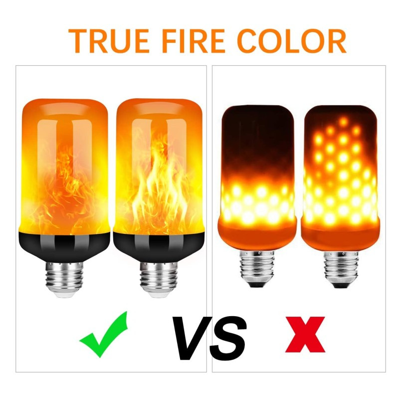 LED E27 E14 Flacără Bec Foc Lampă 4 moduri Bec de porumb Pâlpâit B22 Lumină LED Efect dinamic de flacără AC85V-265V 9W pentru iluminarea casei