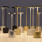 Belaidė stalinė lempa LED metalinė stalinė lempa USB įkraunamas ryškumas nakties šviesos lempa barui Viešbučio restorano darbalaukio apdaila