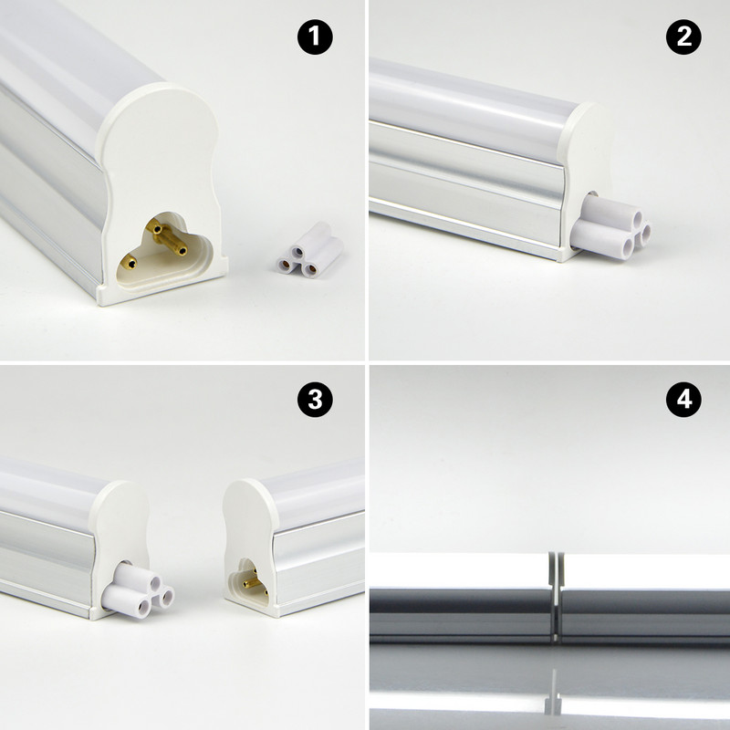 Fara Strobe T8 Tub LED T5 Bec 110V-220V AC 8W 12W Lampa LED T5 30cm 60cm Tub LED fluorescent pentru iluminat de bucatarie de casa